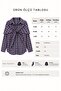 Lacii Scarf Detailed Plaid Shirt Navy Blue - 5