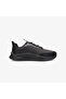 Men's Thick Heel Leather Laced Comfortable Sole Black Sneaker