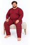Men's High Quality Interlock Combed Cotton Plus Size Pajama Set 18562 - 4