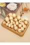 20mm 20pcs Smiling Face Wooden Beads Round Expression Loose Beads For Jewelry Making DIY Creative Ha - 2