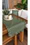 Roza Daisy Pattern Green Ruffle Runner - 4