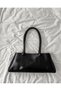 Shiny Black Women's Shoulder and Shoulder Bag Suitable for Daily Use - 2