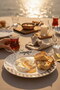 Black Bow Luxury Ceramic Cake Set for 6 People Cake Plate (20 cm) - 3