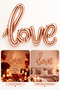 1 Copper-Gold Rose Love Signed Foil Balloon 70cm x 36cm