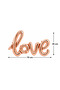 1 Copper-Gold Rose Love Signed Foil Balloon 70cm x 36cm - 2