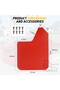 4 PCS Splash Guards Mud Flaps Car Mudguards Fender Cover Flares W/Hardware Universal Front Rear RED - 5