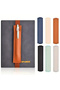 Brown 1pc Leather Adjustable Elastic Band Pen Holder, Pen Pouch For Planner, Pen Holder For Notebook