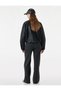 Comfortable Fit Elastic Waist Ribbed Long Wide Leg Pants - 4