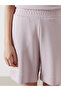 Two Mt Shop Quality Lcw Vision Lilac Women's Shorts with Elastic Waist - 3