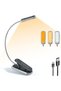 Black 16 Led Posh Premium Mini Book Light Usb Rechargeable Reading Light Eye Caring Mini Clip on Boo - 8