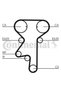 Set curea de distribuție CT975K2 - 3