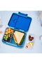 Bento Lunch Box 1195 ml, Blue (4-6 Compartments, 3 Sandwich Cutters, 2 Fruit Picker - Blue - 5