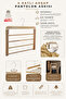 Wooden 7795 4-Tier Trouser and Shawl Hanger Color Natural 1 Piece