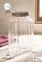 Erdek Borosilicate Glass Multi-Purpose Pantry Jar with Acacia Lid 1900 ml - 2