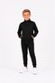 Boy's Cotton Stand Collar Tracksuit Set 26104 - Black - 2