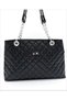 Woman's Black Embroidered Shoulder Bag - 3