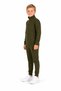 Boy's Cotton Stand Collar Tracksuit Set 26104 - Khaki - 3