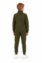 Boy's Cotton Stand Collar Tracksuit Set 26104 - Khaki - 5