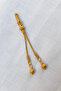 Silver Kazaziye Classic Model Two-Tassel Rosary - Gold Color - 5