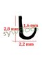 Large Cup Hanger Black Decorative Single Bijouterie Hanger Accessory 4 Pieces - 6