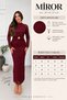 Women's Navy Blue Flock Print Halter Neck Long Sleeve Sim Detail Maxi Dress - 7