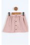 Girl's "Loved" Embroidered Sweatshirt and Velvet Skirt Two-Piece Set-107581B - 4