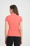 Orange Color Short Sleeve Zippered Rider Women's T-Shirt - 5