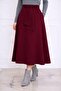Women's Belt-Detail Woven Skirt - 6