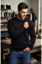 Premium Black Crew Neck Men's Knitwear Sweater - 2