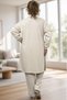 Tricoted Fabric with Rips, Slit Tunic, Elastic Waist Pants, Plus Size, Double Tricoted Set - 3