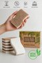 Plant-Based Dish Sponge Set of 6 – Natural Coconut Fiber and Cellulose, Non-Scratch, Odor-Free, Eco-Friendly