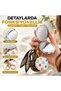Luxury Portable Double-Sided Round Pocket Makeup Mirror Keychain Bag Accessory Compact Design - 2