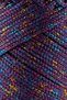 Multi Sparkle Glitter Multicolored Yarn 100 Gr Polyester Macrame Yarn Purple 1.5 Mm - 150 M - 2