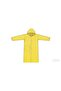 Unisex Yellow Children's Waterproof Windproof Raincoat with Hood and Pockets - 3