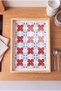 Floral Tile Pattern - Rectangular Coffee Presentation, Engagement, and Serving Tray with Natural Wood Frame - 2