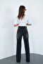 Wide Leg High Waist Palazzo Stretch Fabric Stretchy Jean Pants - 7