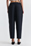 Navy Blue Lyocell Blend Women's Trousers - 4