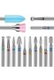 14pcs 3/32'' Nail Diamond Carbide Cuticle Remover Drill Bits for Nails for Acrylic Gel Nails Cuticle - 2