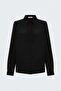 Patterned Classic Shirt - Black - 2