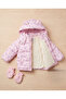 Girl's Kuromi Pattern Winter Thick Puffer Coat - 4