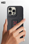 Hbc-248 Lima Stand Cover Compatible with iPhone 15 Pro - Deep Purple - 4