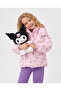 Girl's Kuromi Pattern Winter Thick Puffer Coat - 2