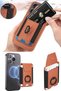 Hbc-228 Havana Magnet Cover with Business Card Holder Compatible with Samsung Galaxy S24 - Black - 3