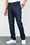 Men's Navy Blue Regular Fit Relaxed Cut Stretchy Lycra Denim Jeans Jeans Pants Hlthe003005 - 4