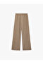 Bürümcük Fabric Textured Waist-Tie Wide-Leg Trousers - 6