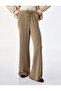 Bürümcük Fabric Textured Waist-Tie Wide-Leg Trousers - 2