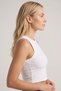 Women's White Halter Neck Crop - 2