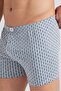 Men's Gray Brush Pattern Single Jersey Boxer - 2