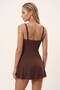 Women's Brown Skirted Swimsuit - 3