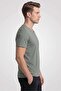 Men's Nefti Green Bambo V-Neck Half Sleeve T-Shirt - 2